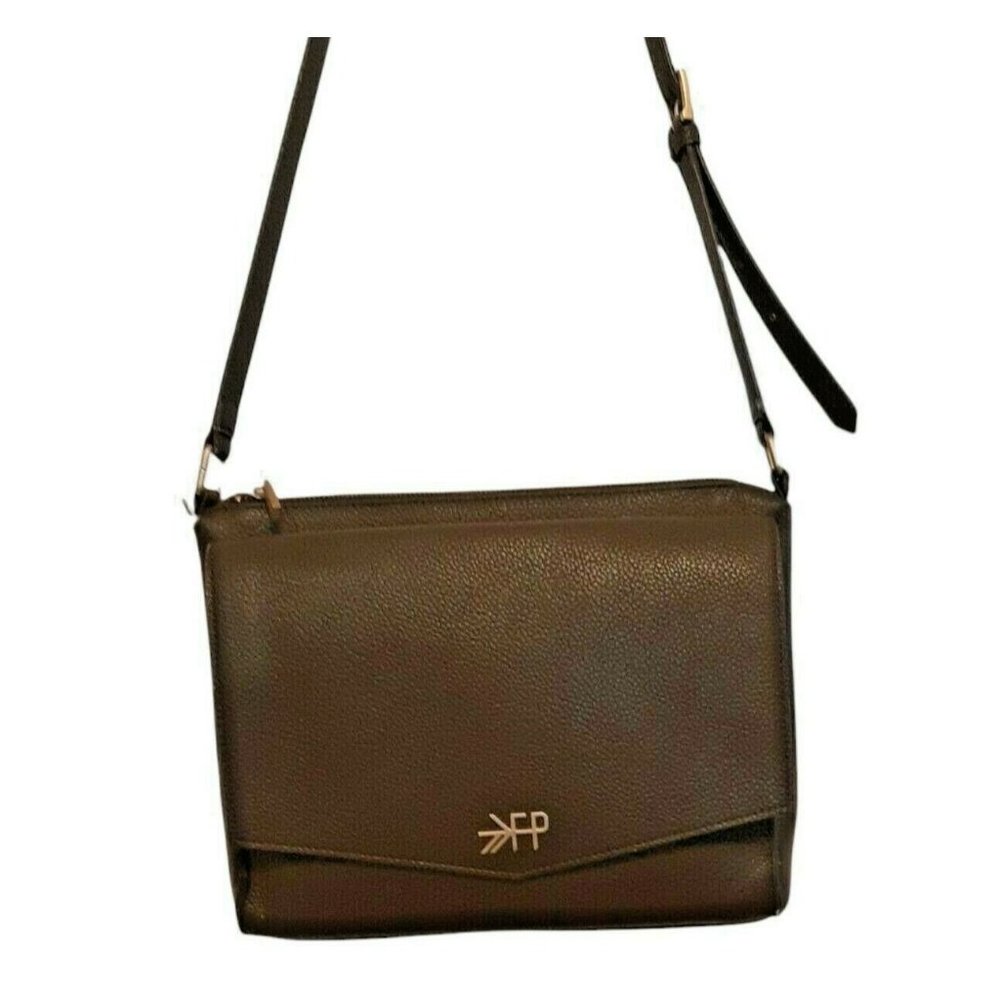 FP Freshly Picked Diaper Crossbody Bag Pocket Wipeable w Changing Pad Dark Green